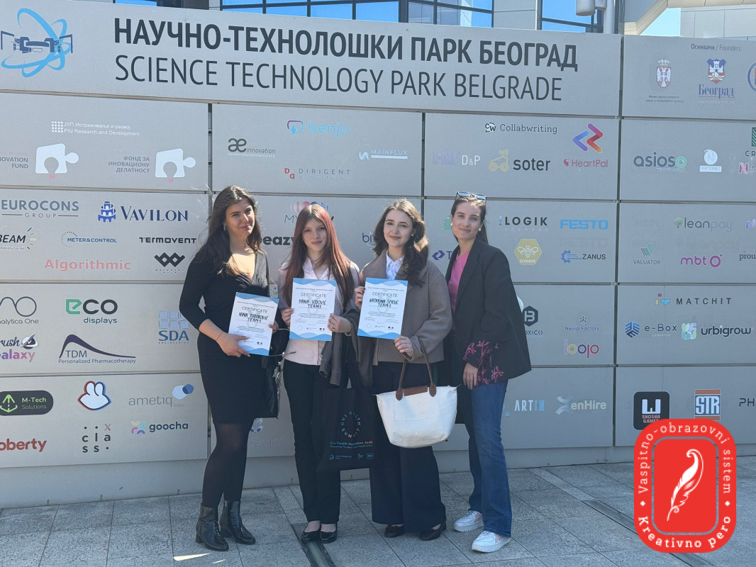Great Success for Kreativno Pero High School — 2nd Place at One Health Hackathon 2026.