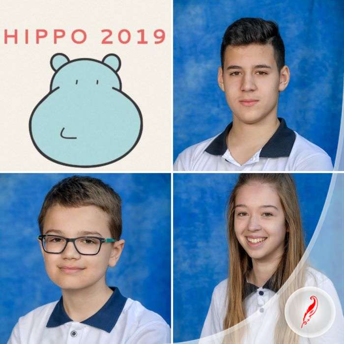 Ученици основне школе и гимназије Креативно перо на HIPPO такмичењу